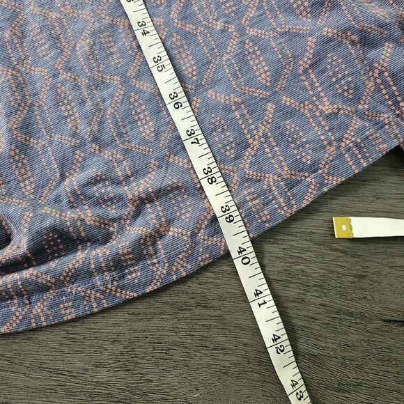 Toad & Co Cue Faux Wrap Cafe Dress Womens Size L Gray Geometric Gorpcore - Picture 6 of 9